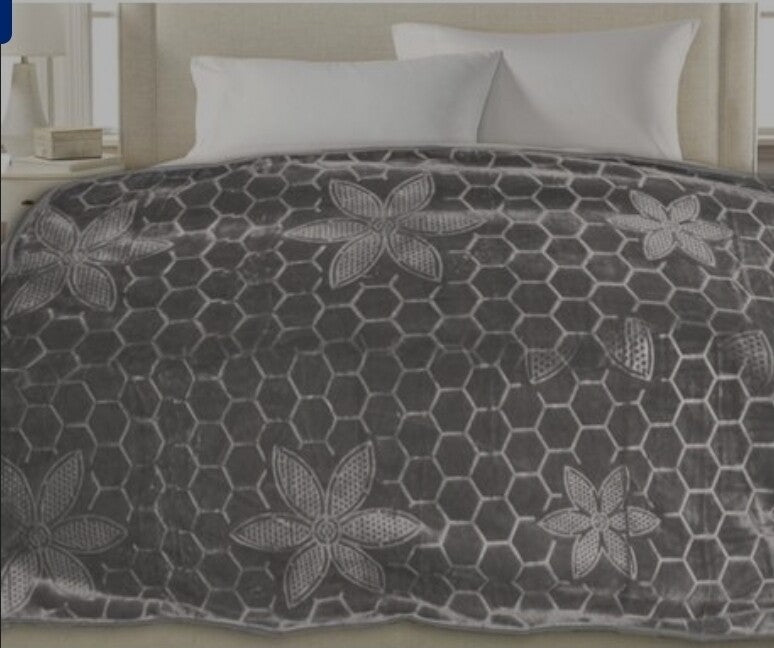 HONEYCOMB MINK BLANKET 1PLY