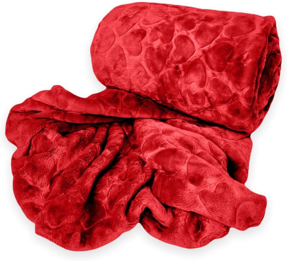 Heart Embossed Blanket