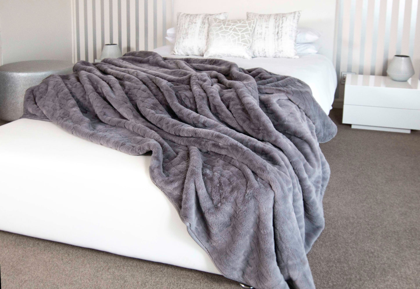 Cleopatra Rabbit Faux Fur Blanket