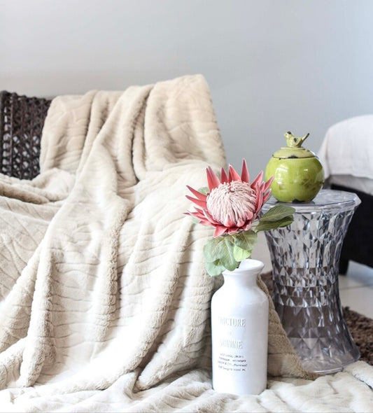 CLEOPATRA RABBIT FUR BLANKET