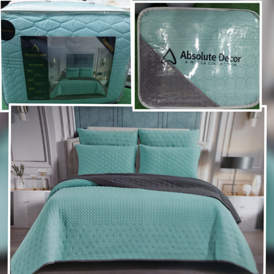 AD REVERSIBLE QUILTED BEDDING SET