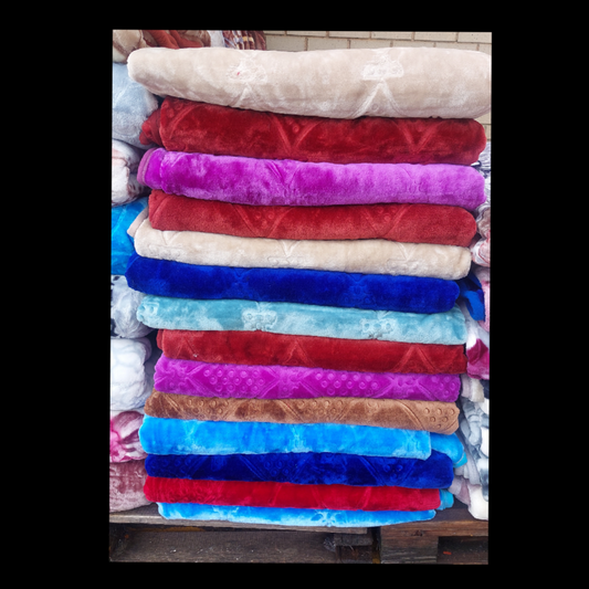 PLAIN MINK EMBOSSED BLANKET