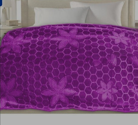 HONEYCOMB MINK BLANKET 1PLY