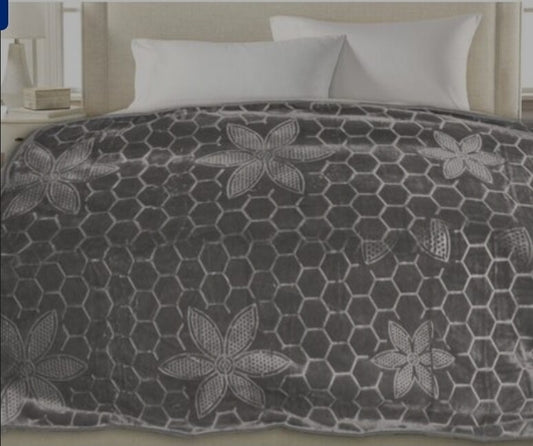 HONEYCOMB MINK BLANKET 1PLY