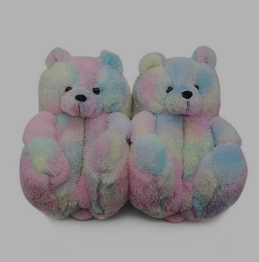 TEDDY BEAR SLIPPERS- ADULTS