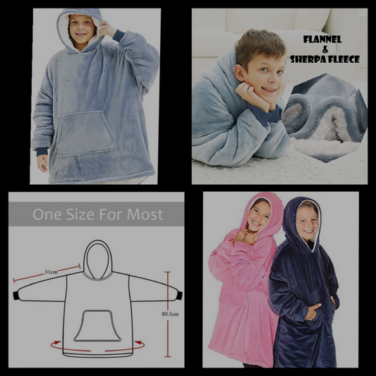 KIDDIES HUGGLE HOODIES PLAIN