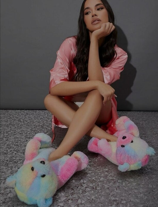 TEDDY BEAR SLIPPERS- BULK
