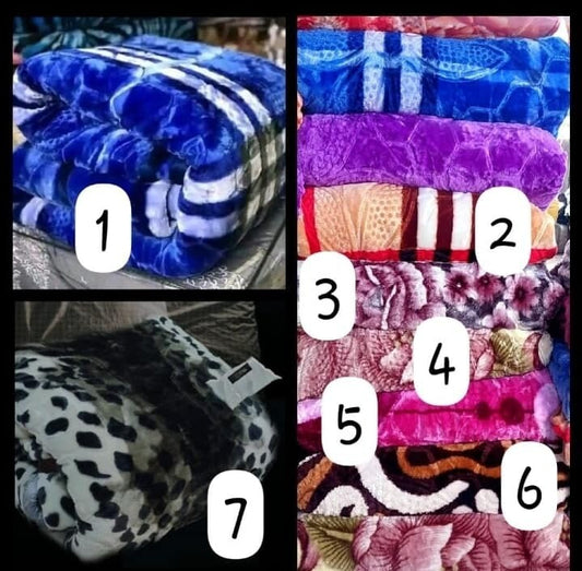 B2 printed 2ply mink blankets