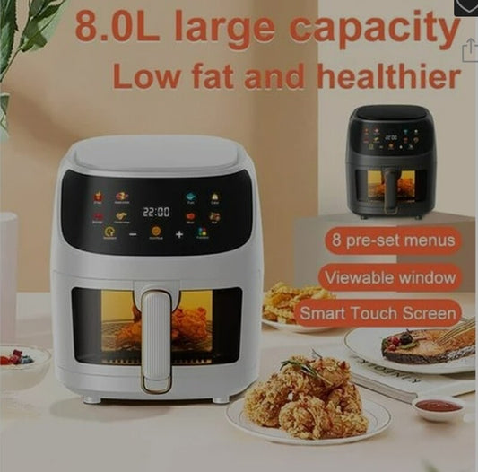 AIRFRYER- 8L GLASS WINDOW