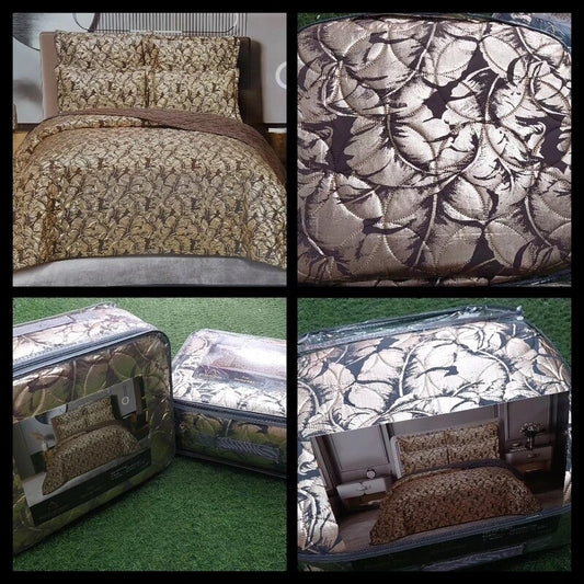 GOLD FOIL QUILT SET