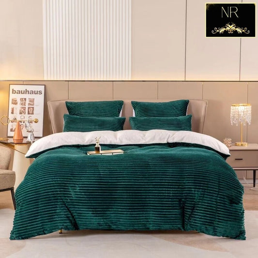 CORDUROY SHERPA COMFORTER SET