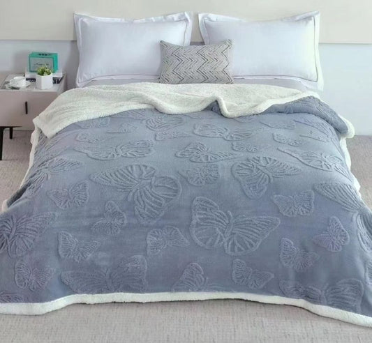 BUTTERFLY SHERPA BLANKET