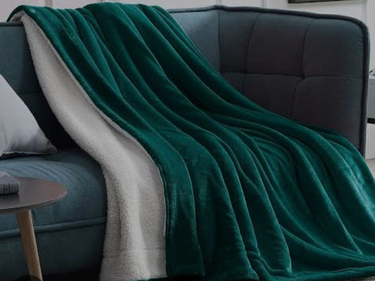 FLEECE SHERPA BLANKET- BULK
