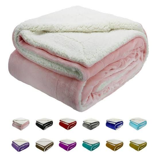 FLEECE SHERPA BLANKET- BULK