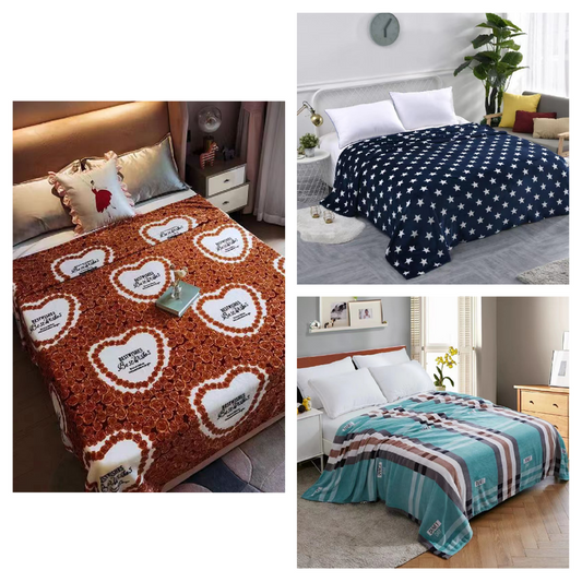 PRINTED FLEECE BLANKET- BULK