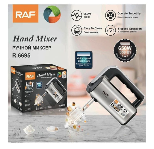 RAF HAND MIXER SILVER