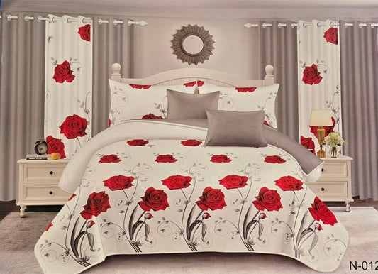 SUMMER COMFORTER- RED FLORAL