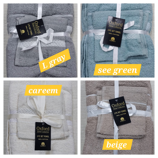 OXFORD GIFT TOWEL SET- BULK